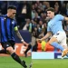 Lautaro Martínez y Julián Alvárez se ven en la final de la Champions League