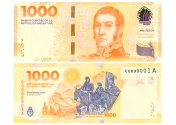El Banco Central lanza el nuevo billete de mil pesos