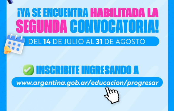 Está abierta la segunda convocatoria a las becas Progresar