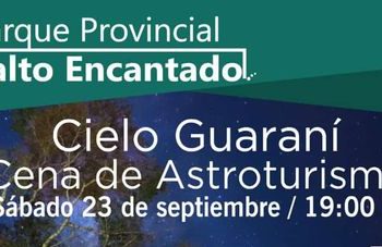 Cielo Guaraní: Cena de Astroturismo en el Parque Salto Encantado