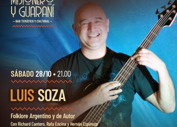 Luis Soza presenta sus canciones en la Peña