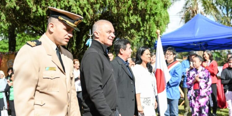 El vicegobernador encabezó los festejos del 77º aniversario de Garuhapé