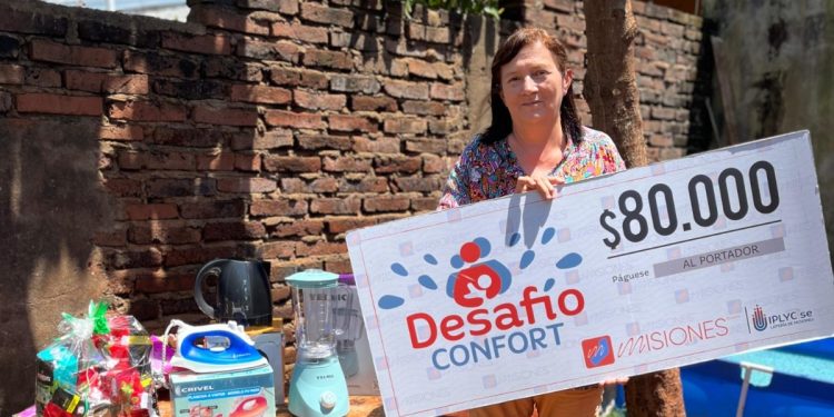 Oberá: entregaron premio a ganadora del Desafío Confort