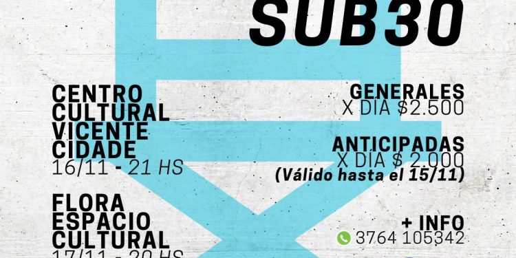 Este jueves arranca ESCENA SUB30