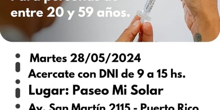 Puerto Rico: este martes estará el operativo de vacunación contra el dengue