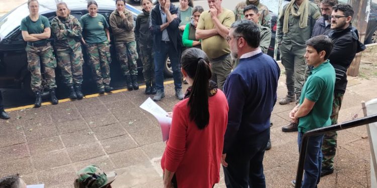 Guardaparques se retiraron de la protesta tras firmar un acuerdo con el Ministerio de Ecología