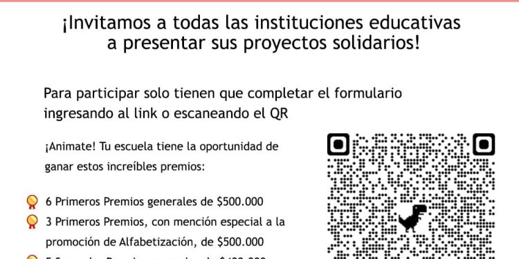 Convocan a Proyectos Escolares para el Premio Presidencial «Escuelas Solidarias»