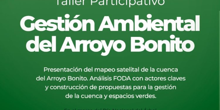 Montecarlo invita al Taller Participativo sobre Gestión Ambiental del Arroyo Bonito