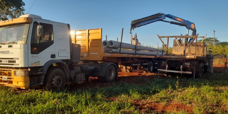 Florentino Ameghino: arrancó la obra eléctrica más esperada por la comunidad