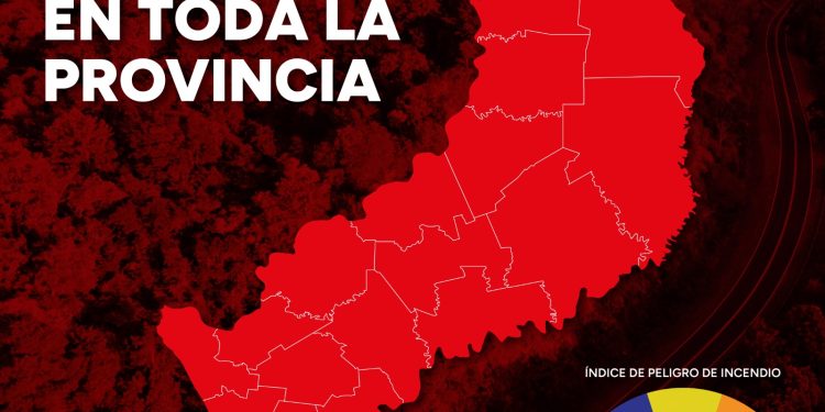 Misiones en alerta: el índice de peligrosidad de incendios sigue siendo extremo en la provincia