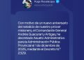 Passalacqua trasladó el asueto por el natalicio de Andrés Guacurarí al 1° de diciembre