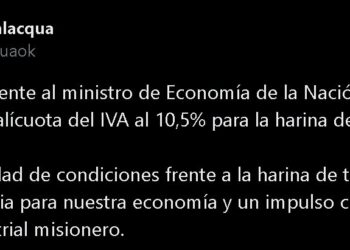 Misiones pidió igualar la alícuota del IVA de la harina de mandioca con la de trigo