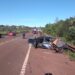 Dos conductores fueron hospitalizados tras colisionar sobre la Ruta 14 en Aristóbulo del Valle