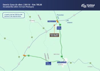 Por el clima: Vialidad Nacional posterga el inicio de las tareas de emergencia sobre la Ruta 14