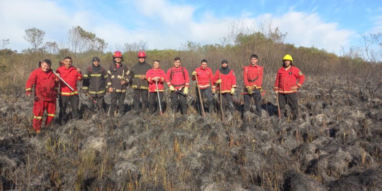 Bomberos extinguieron el incendio en Campo San Juan tras más de 17 horas de trabajo y 134 hectáreas afectadas