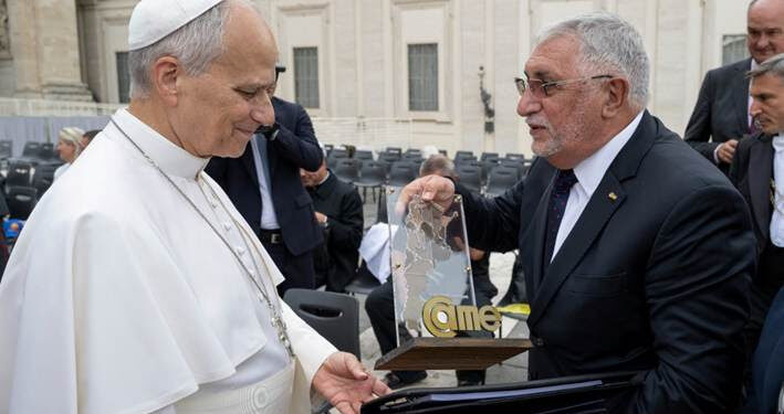 El presidente de CAME llevó al papa León XIV la voz federal de las pymes argentinas